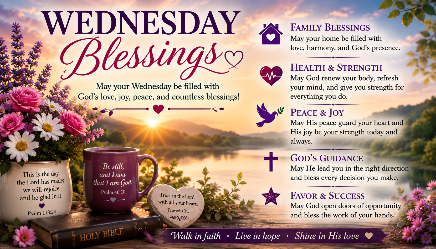 250+ Wednesday Blessings to Renew Your Faith, Hope & Joy