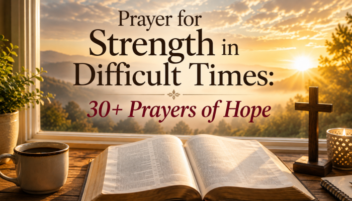 Prayer for Strength in Difficult Times