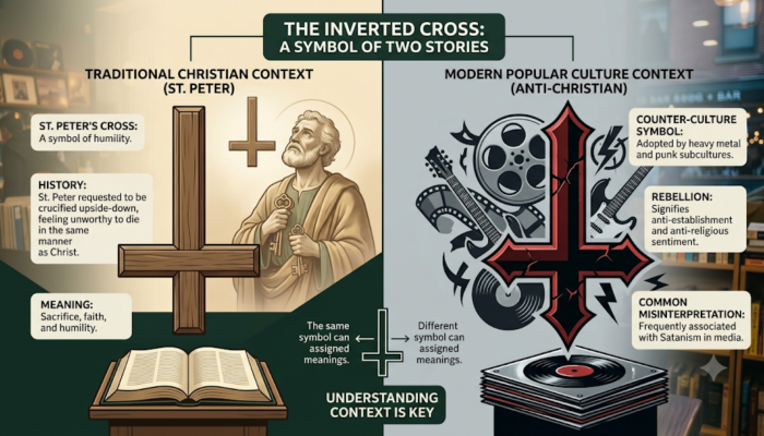 Upside down cross meaning